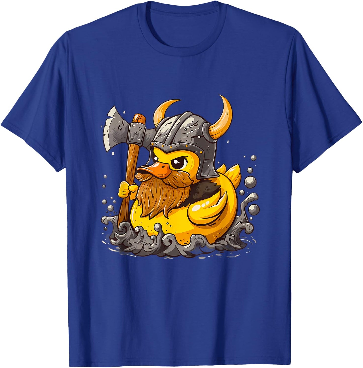 Rubber Duck Viking Duck Viking Helmet Rubber Duckling T-Shirt - T-Shirt | Royal