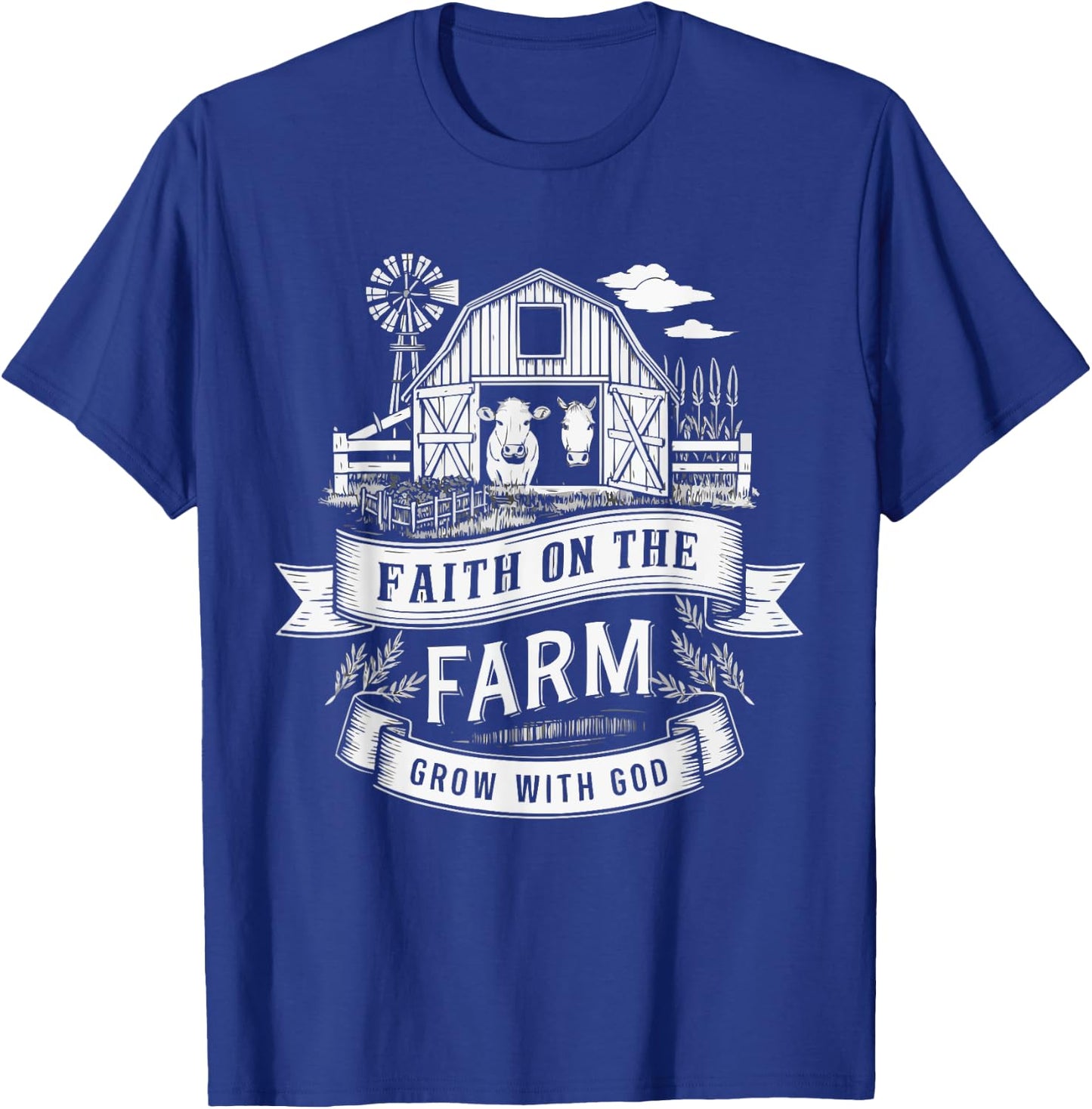 VBS Farm VBS Squad Vacation Bible School Christian Teacher T-Shirt - T-Shirt | Royal