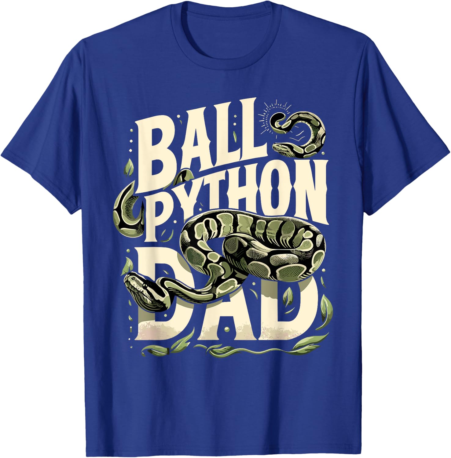 Ball Python Dad Shirt Snake Pet Owner Ball Python T-Shirt - T-Shirt | Royal