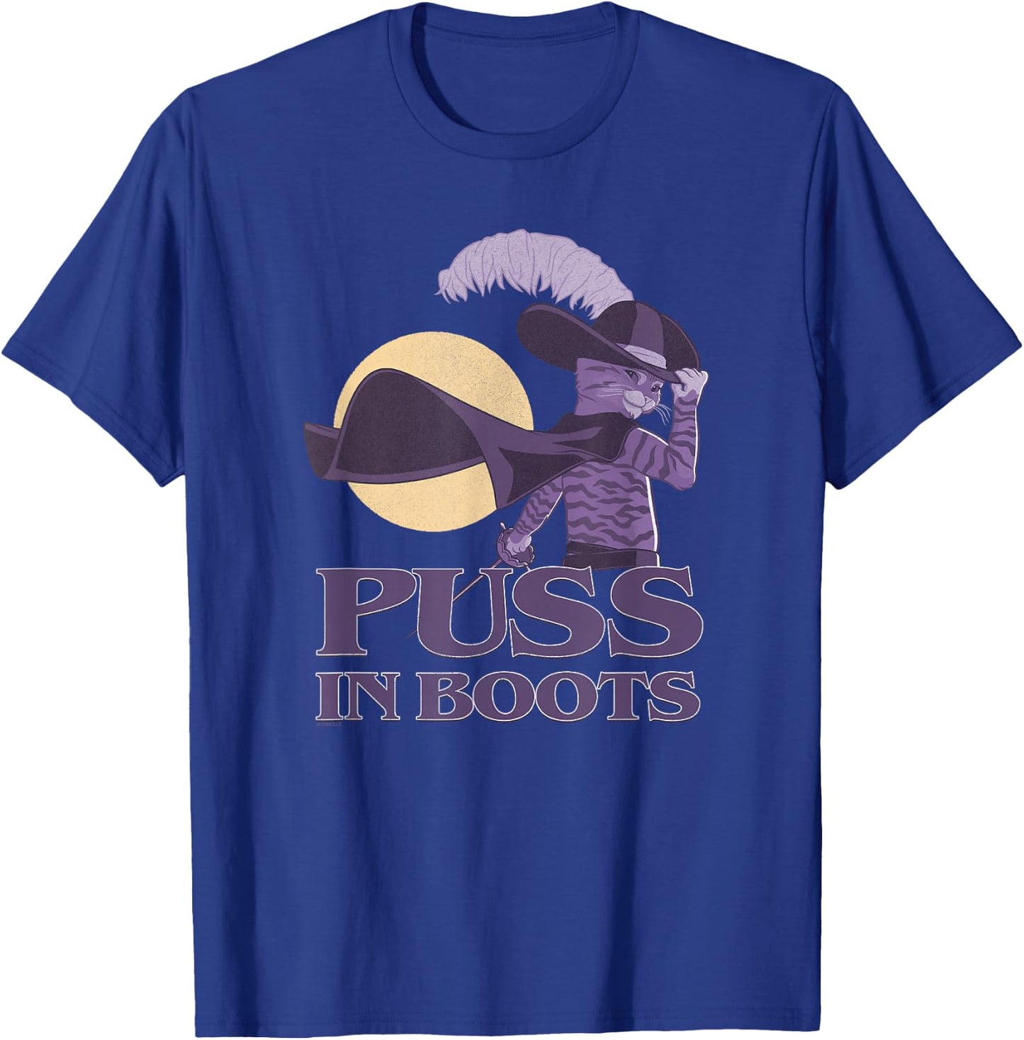 DreamWorks Puss In Boots: The Last Wish Silhouette Puss Logo T-Shirt - T-Shirt | Royal