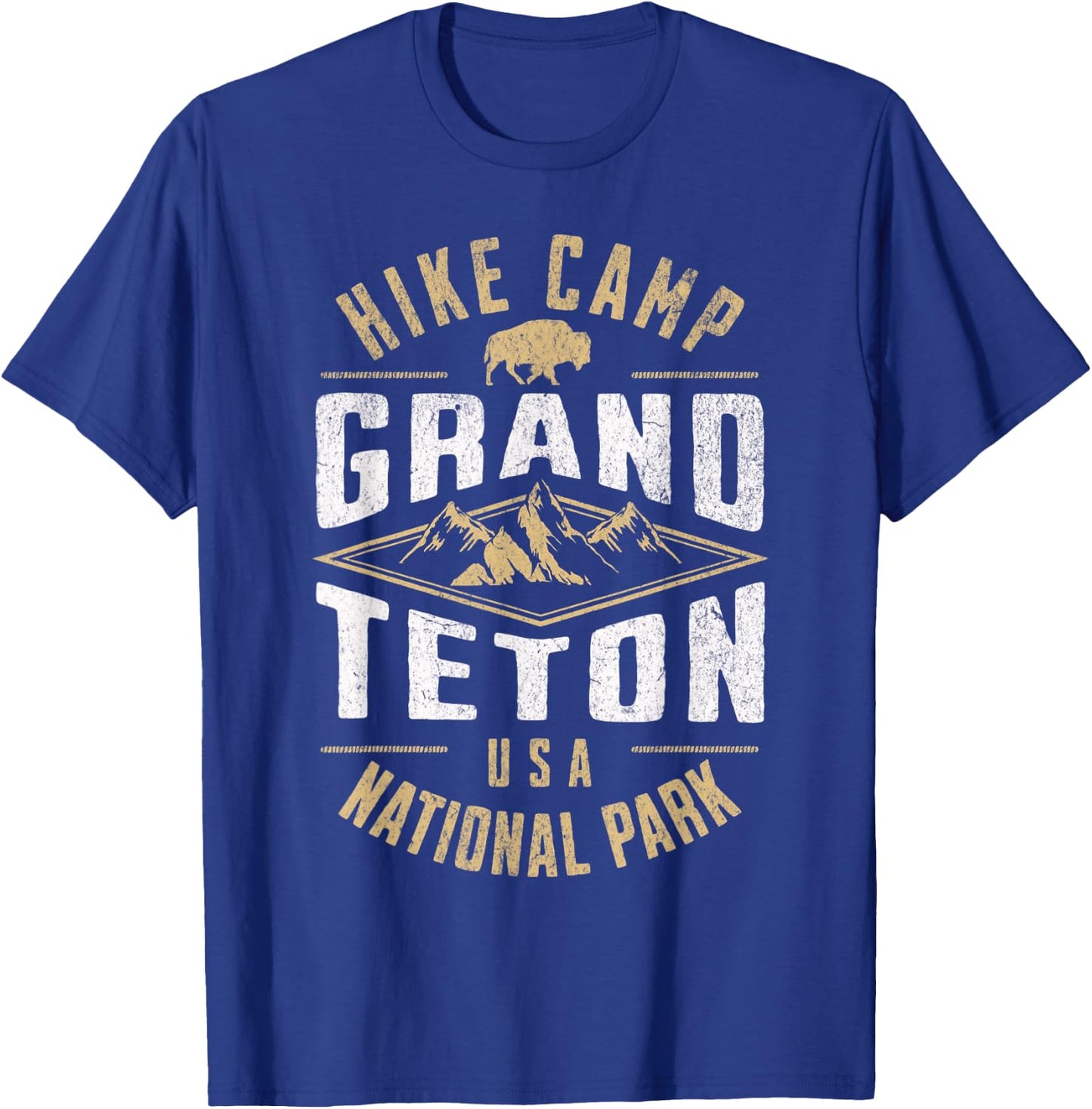Grand Teton National Park Wyoming Nature Hiking Outdoors T-Shirt - T-Shirt | Royal
