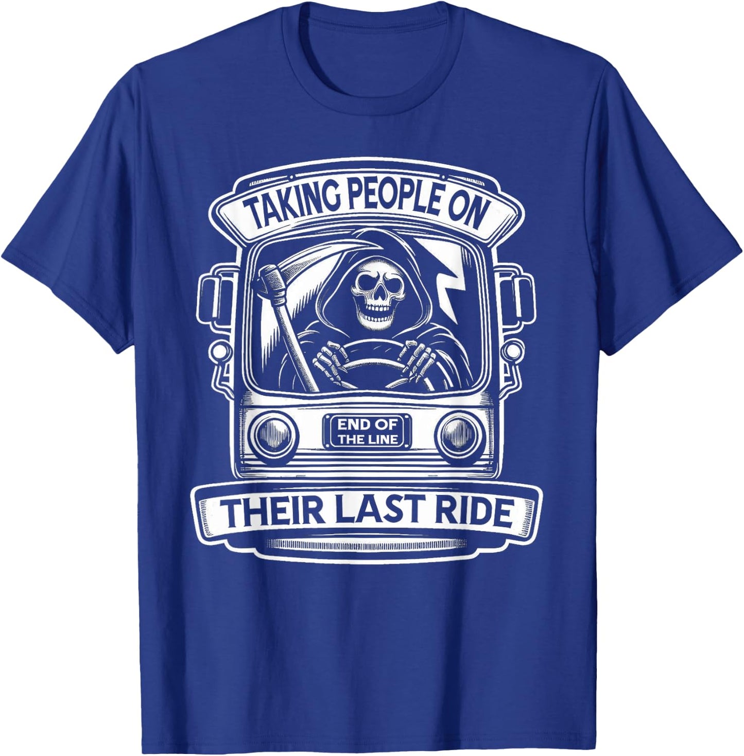 Bus Driver Halloween T-Shirt - T-Shirt | Royal