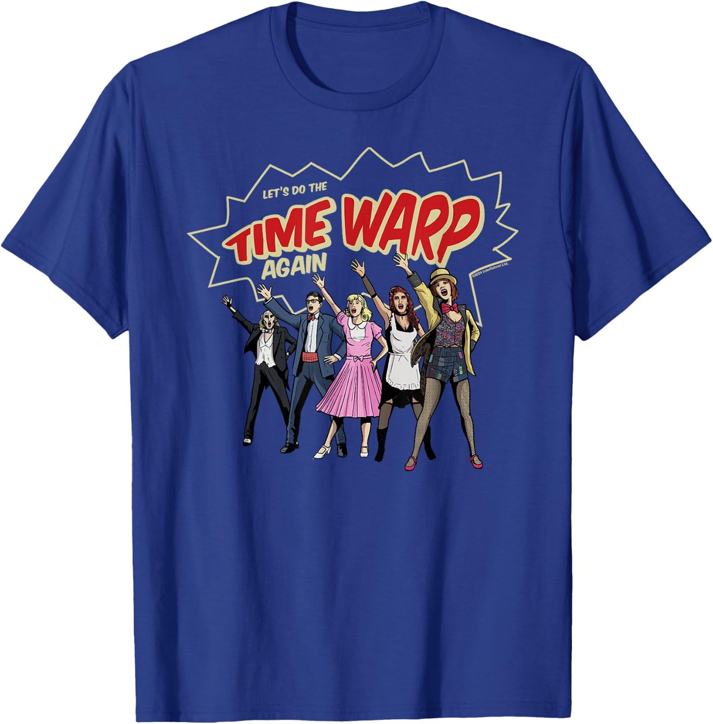 Rocky Horror Show Time Warp Lineup T-Shirt - T-Shirt | Royal