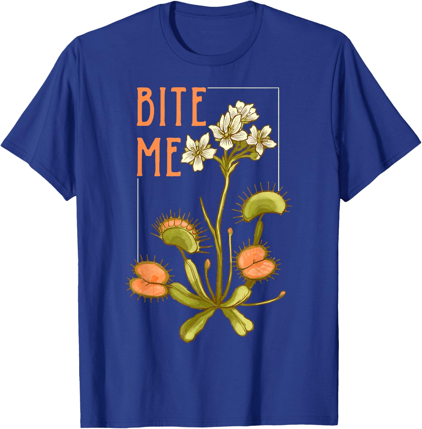 Venus Fly Trap Bite Me T-Shirt - T-Shirt | Royal