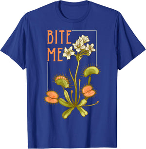 Venus Fly Trap Bite Me T-Shirt - T-Shirt | Royal