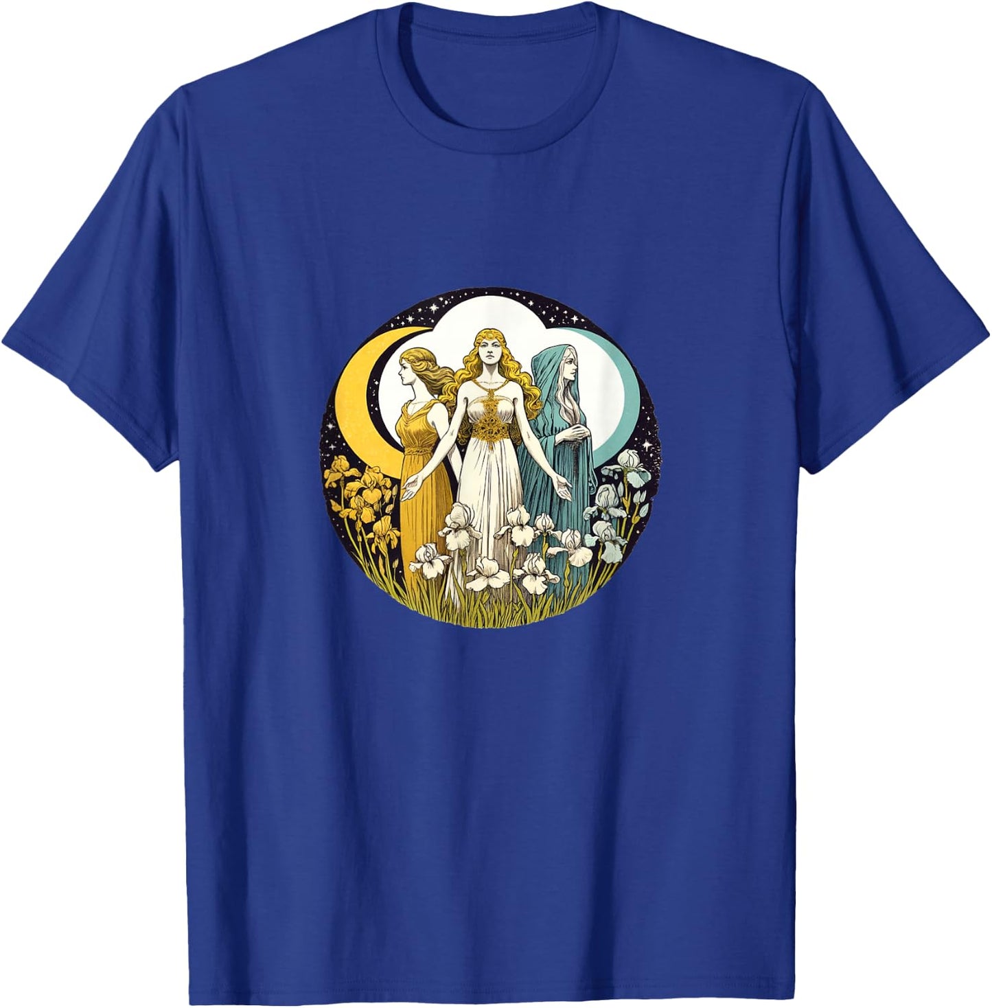 Triple Goddess Moon Goddesses maiden mother crone pagan T-Shirt - T-Shirt | Royal