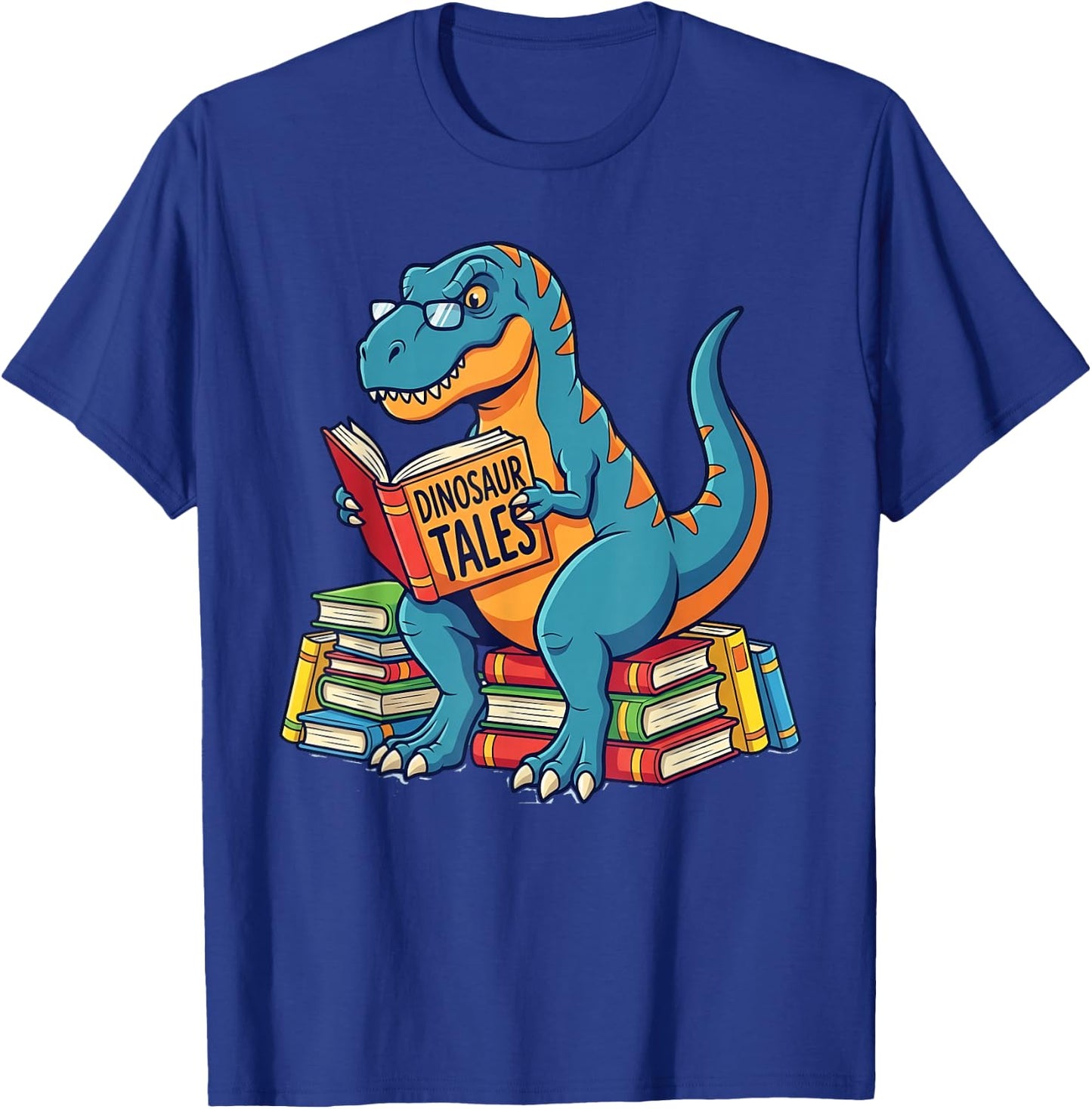 Unearth A Story Dinosaur Library Summer Reading 2026 T-Shirt - T-Shirt | Royal