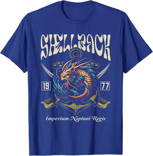 Shellback 1977 Equator Crossing Design for the year 1977 T-Shirt - T-Shirt | Royal