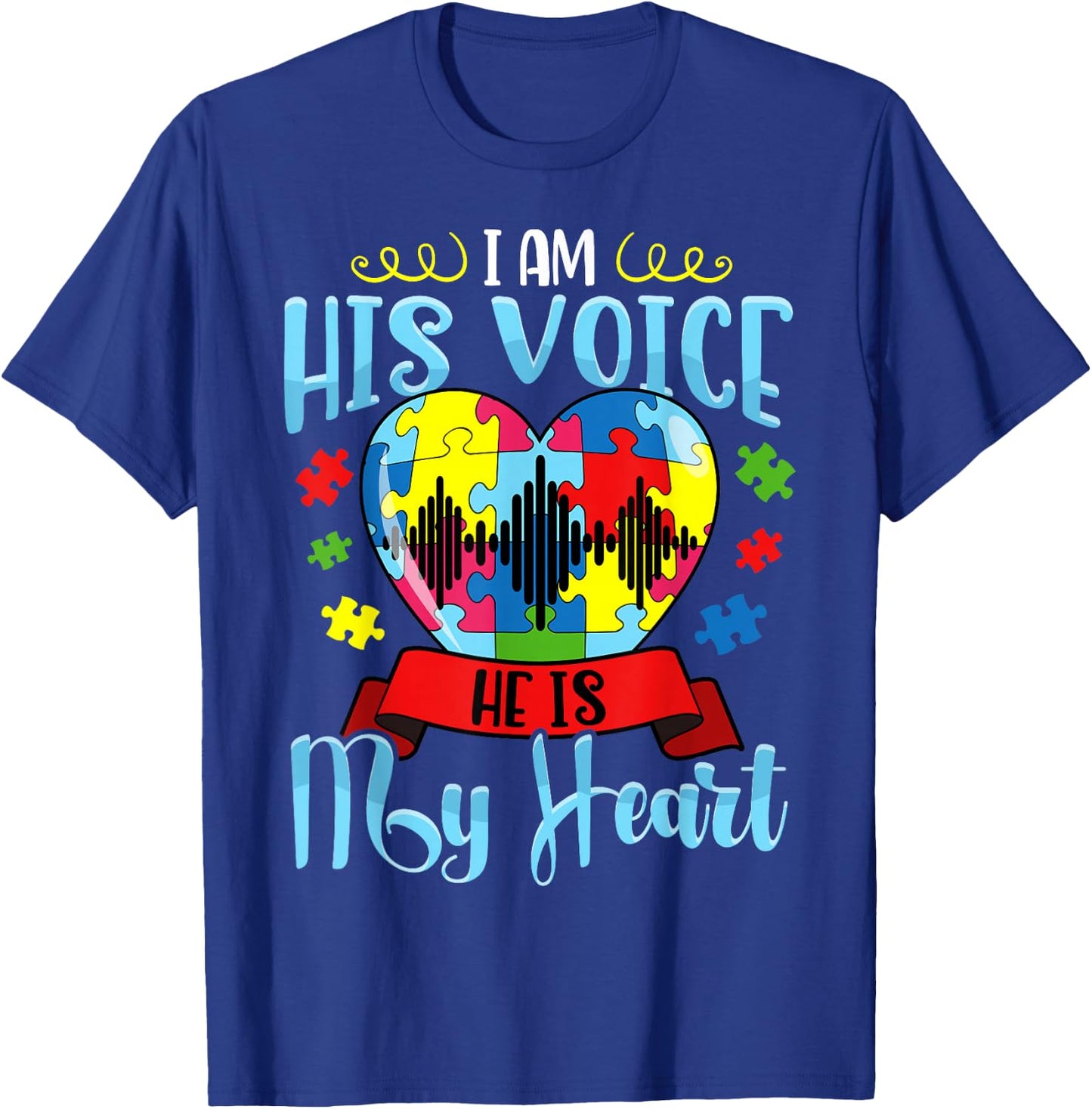 Autism Mom Shirt Autism Awareness Shirt Cute T-Shirt - T-Shirt | Royal