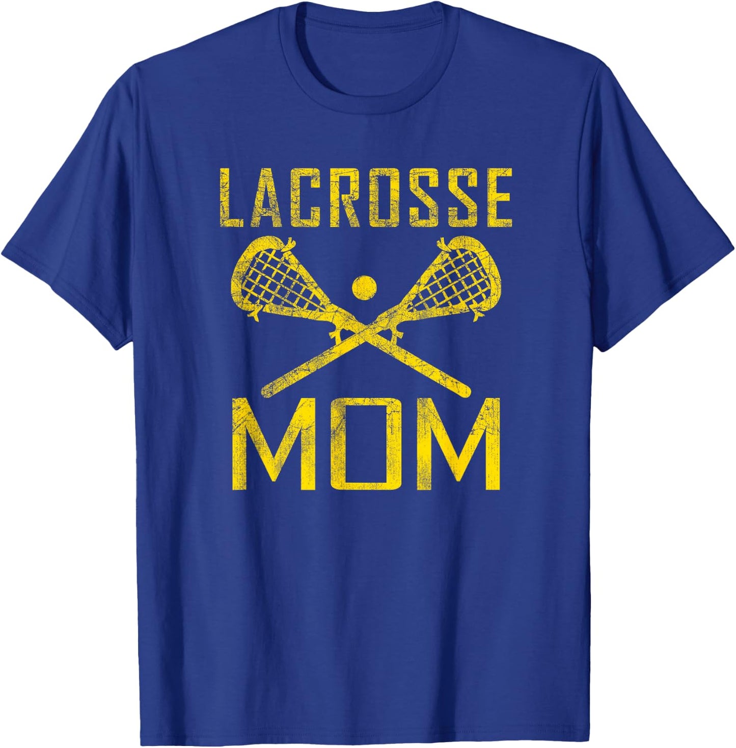 LAX Mom Lacrosse Mom Favorite Player Mother's Day Gold T-Shirt - T-Shirt | Royal