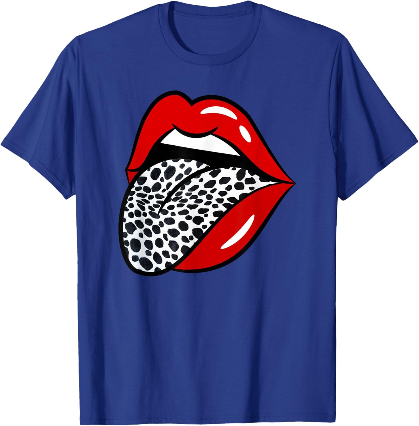 Red Lips Dalmatian Dog White Tongue Animal Pet Puppy T-Shirt - T-Shirt | Royal