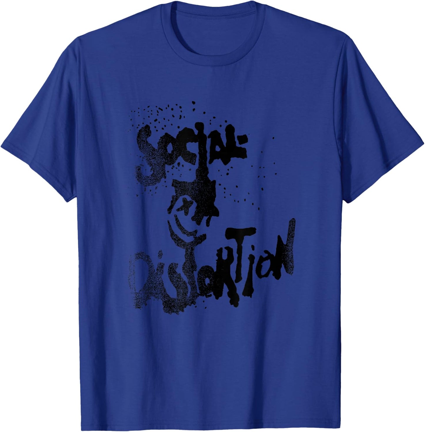Official Social Distortion Black Splatter Smiley T-Shirt - T-Shirt | Royal