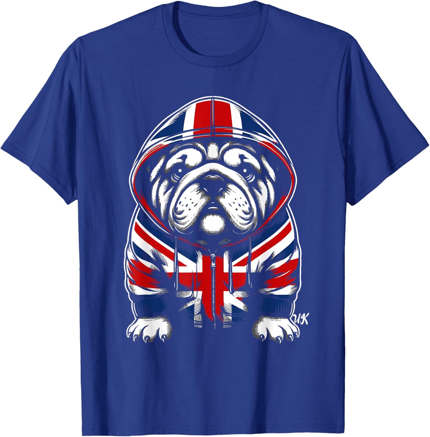 Bulldog UK British Flag England Women Kids T-Shirt - T-Shirt | Royal