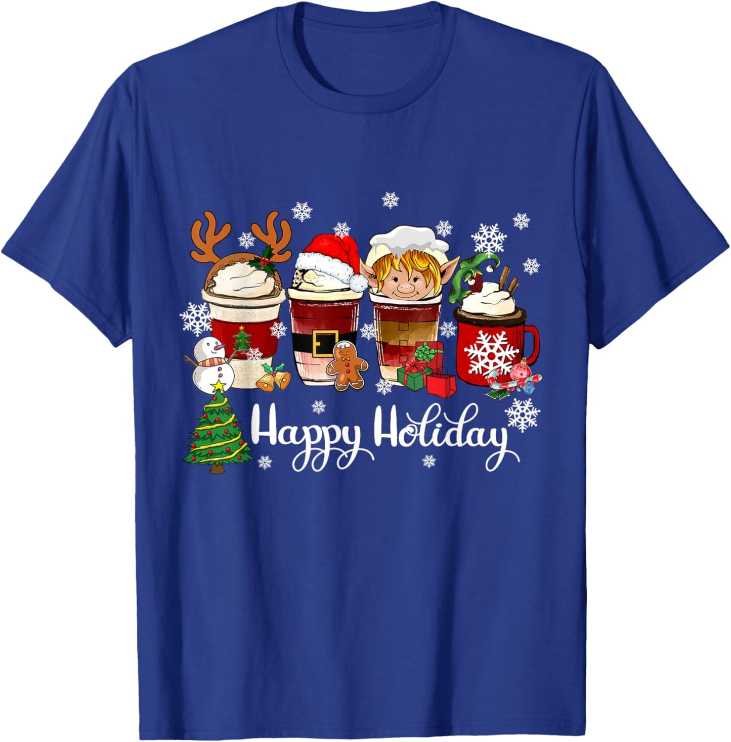 Christmas Coffee Xmas for Coffee Lover Christmas 2025 T-Shirt - T-Shirt | Royal