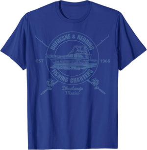 Retro Vintage Dufresne And Redding Fishing Charters Lover T-Shirt - T-Shirt | Royal