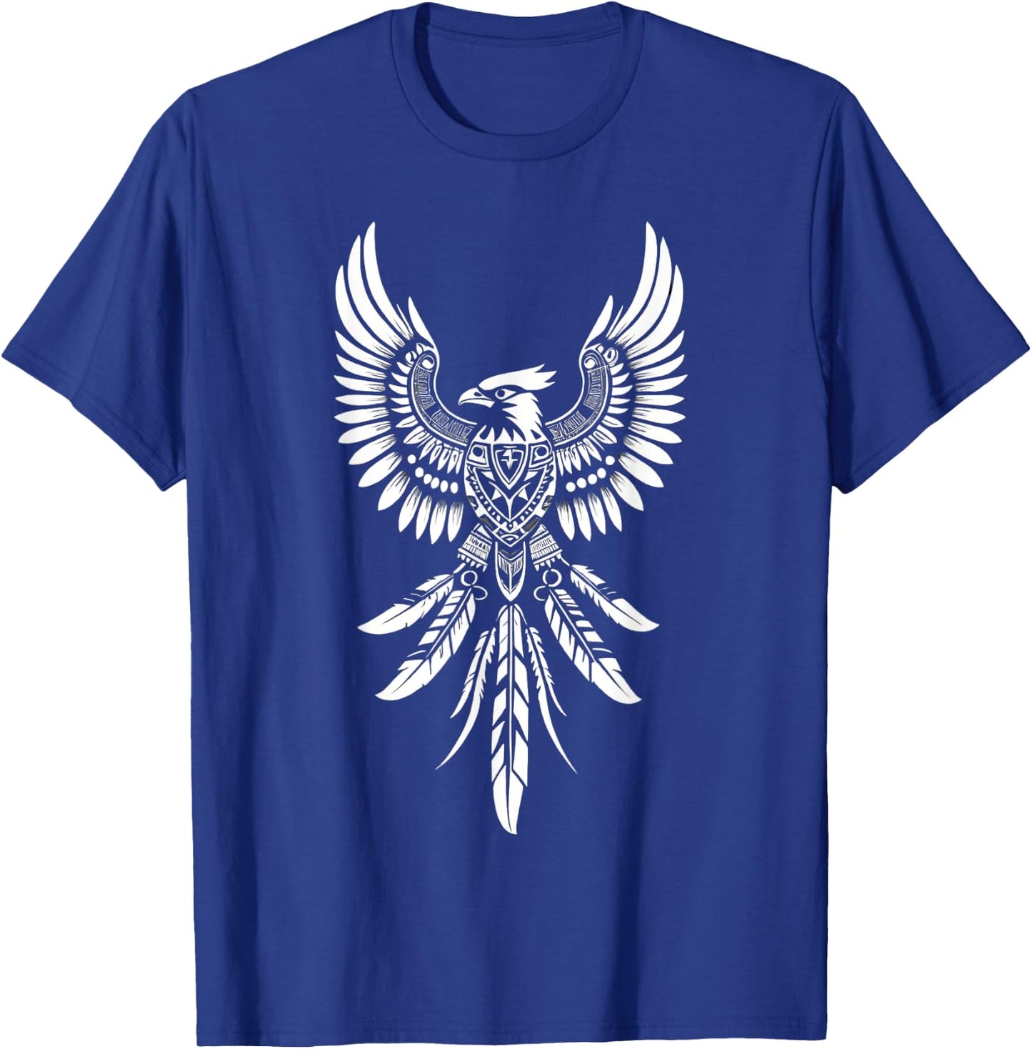 Thunderbird Native American Tribal Art T-Shirt - T-Shirt | Royal