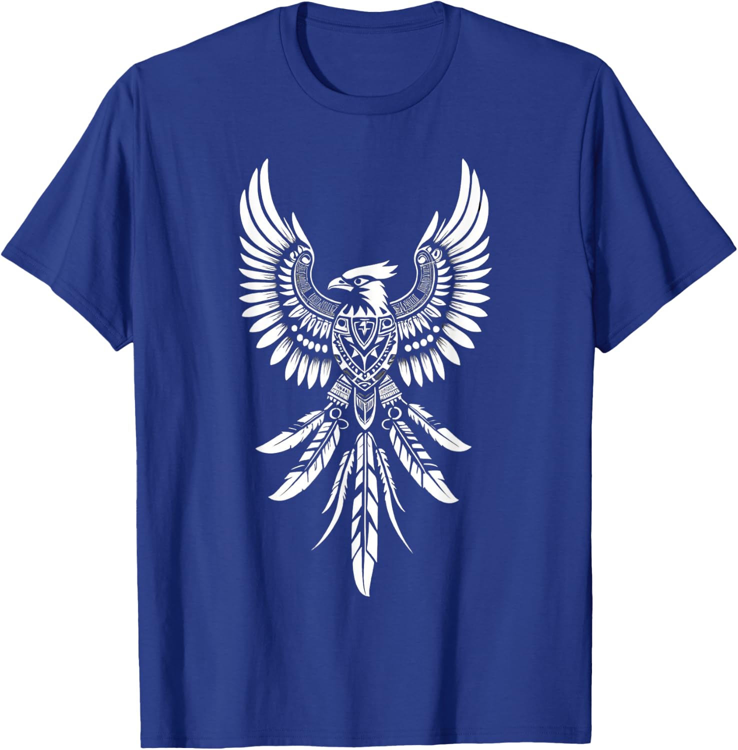 Thunderbird Native American Tribal Art T-Shirt - T-Shirt | Royal