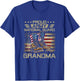Proud National Guard Grandma Flag US Family Matching T-Shirt - T-Shirt | Royal