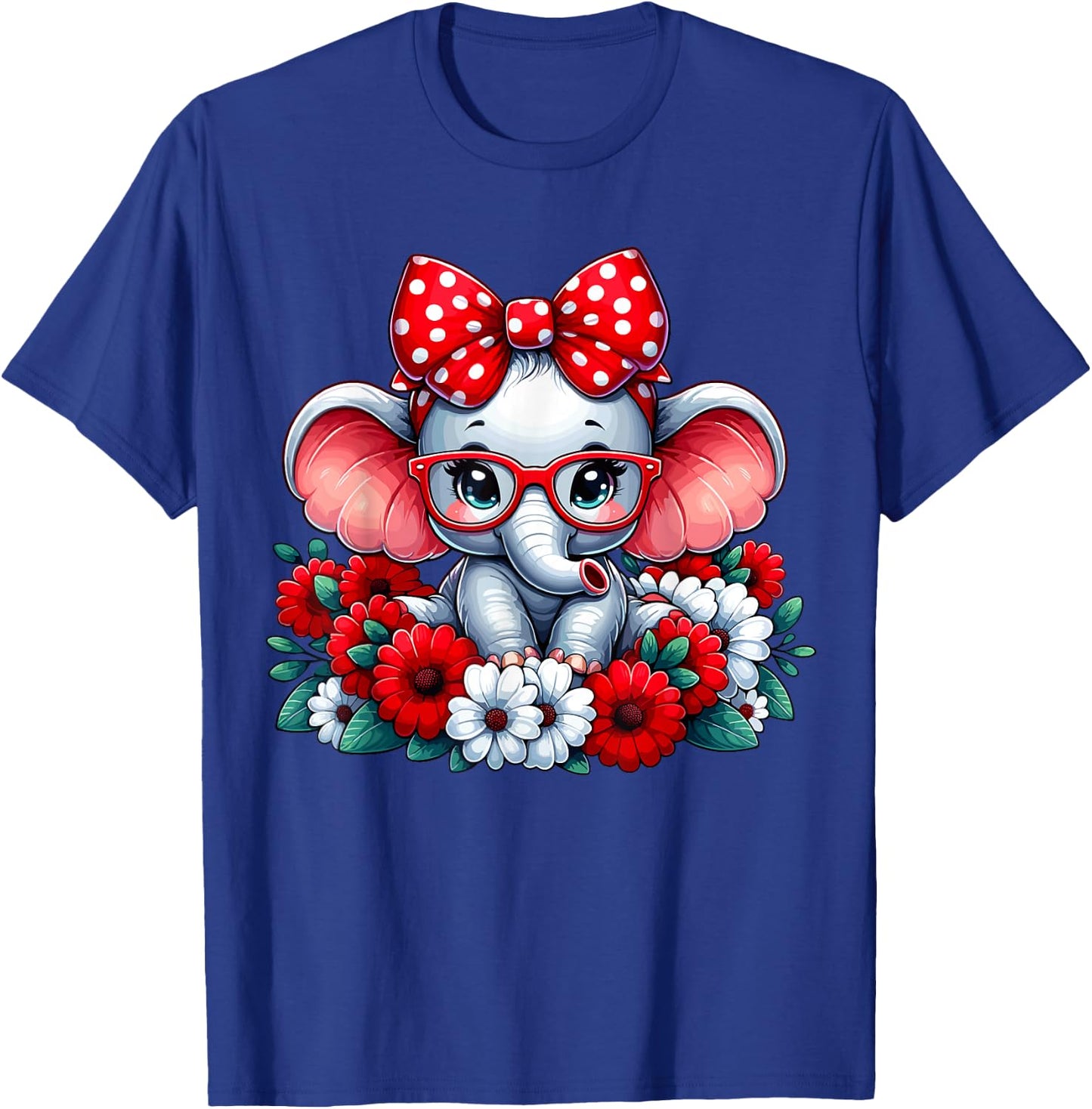 Elephant Flower T-Shirt - T-Shirt | Royal