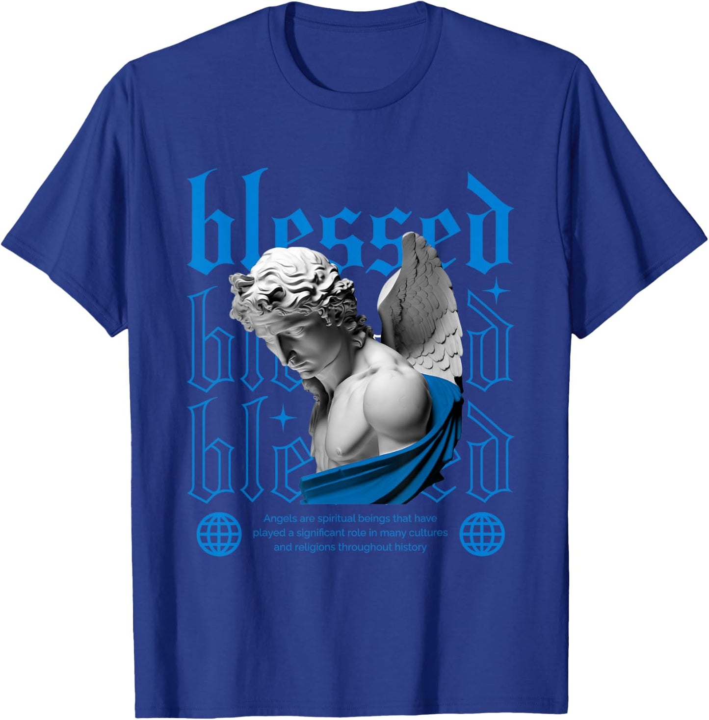 Blessed Military Blue 4s Matching Women T-Shirt - T-Shirt | Royal