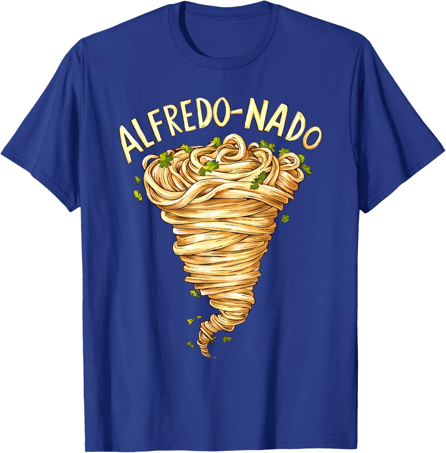 Alfredo Pasta Lover Food Fettuccine Sauce Tornado T-Shirt - T-Shirt | Royal