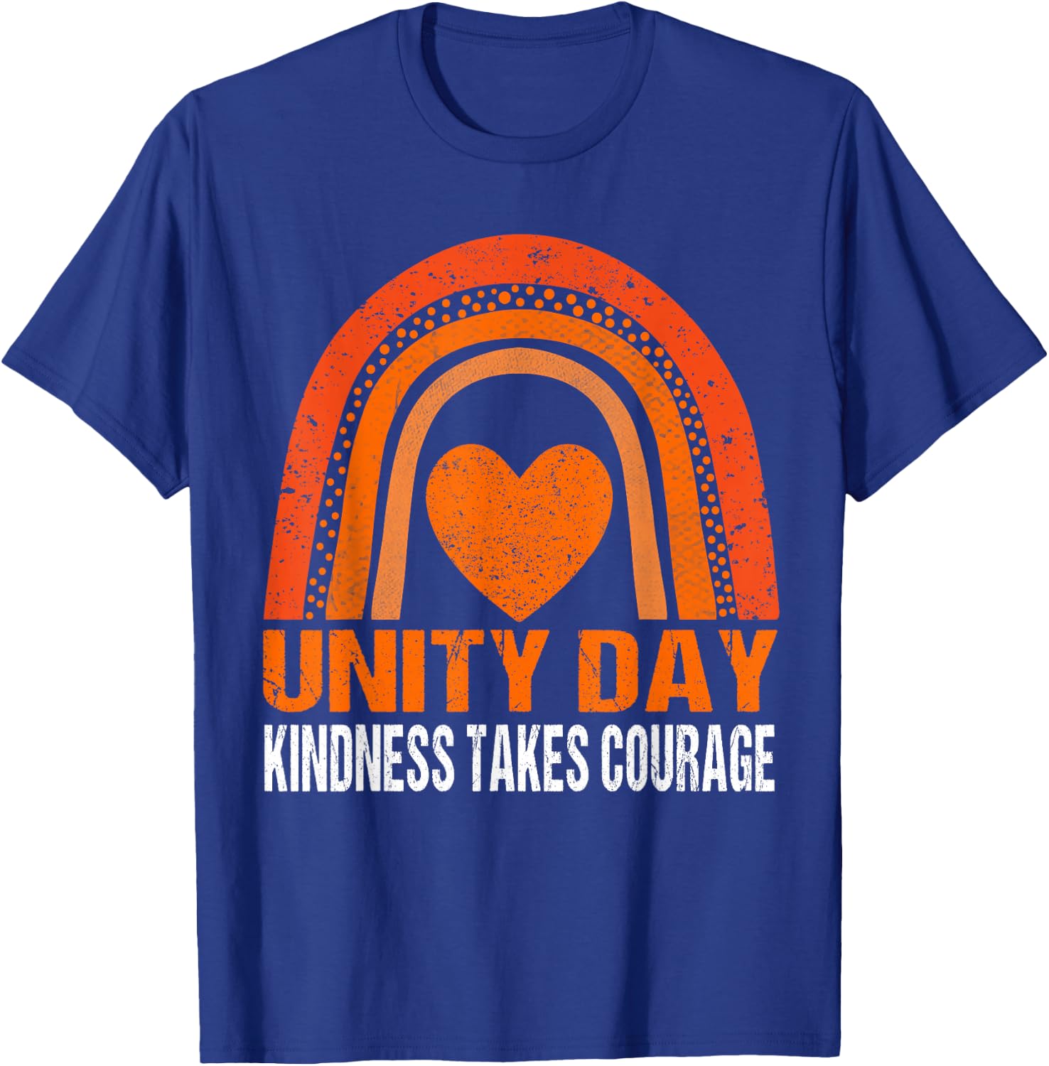 Unity Day Shirt Orange Kindness Takes Courage Unity Day Kids T-Shirt - T-Shirt | Royal