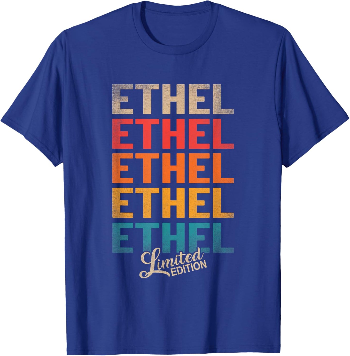 Ethel First Name - Vintage Ethel Limited Edition T-Shirt - T-Shirt | Royal