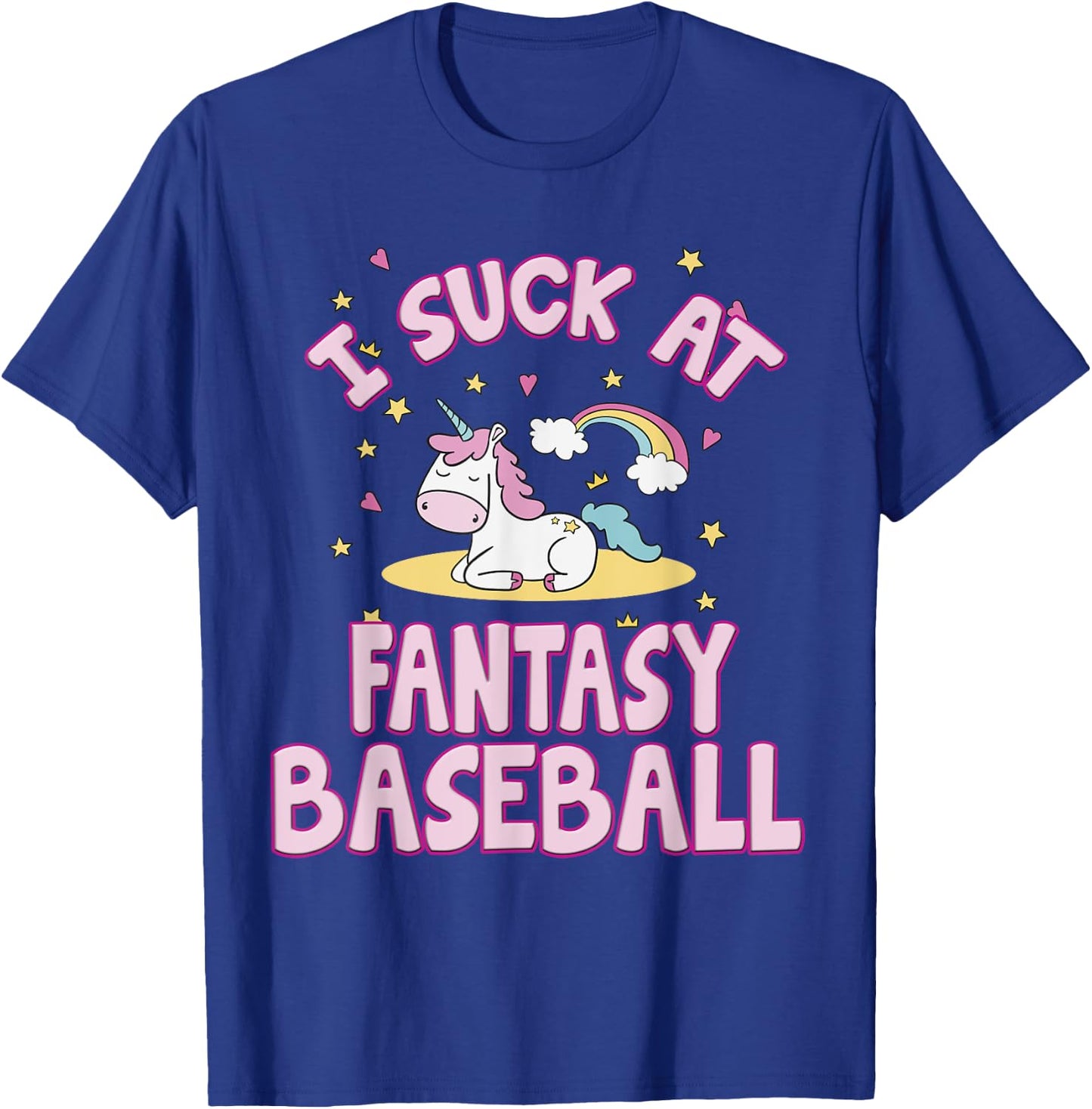 I Suck At Fantasy Baseball Draft Party T-Shirt - T-Shirt | Royal