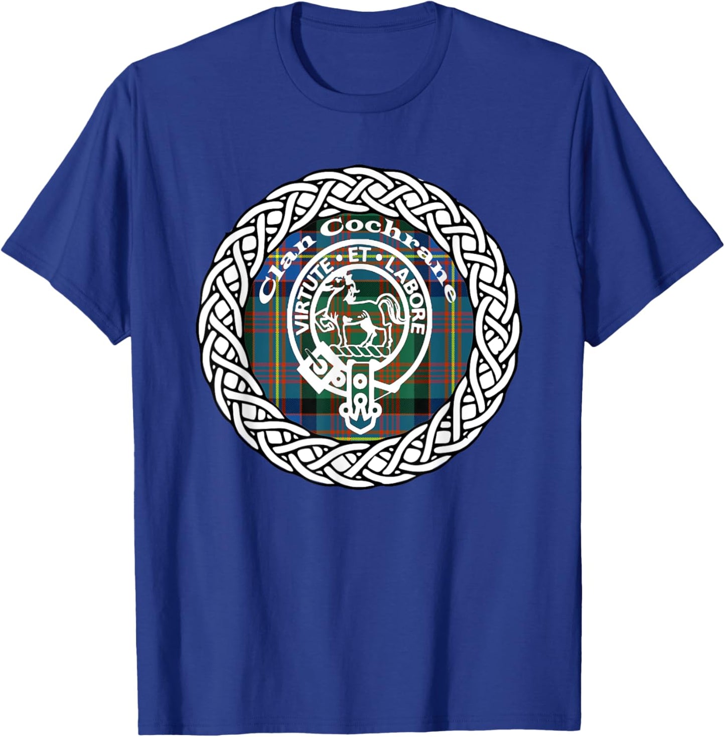 Cochrane surname Scottish clan tartan crest badge T-Shirt - T-Shirt | Royal
