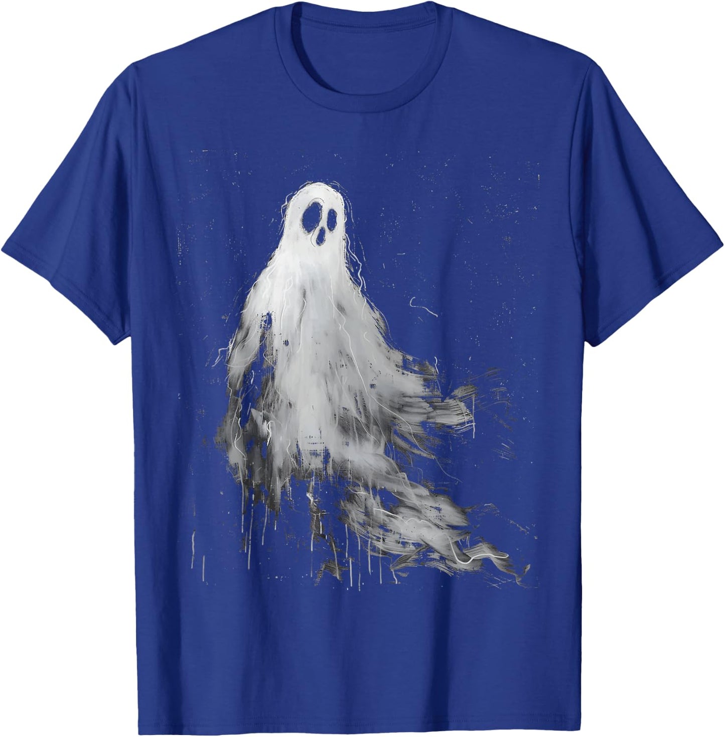 Spirit Ghost Horror Spooky Scary Halloween Grunge Aesthetic T-Shirt - T-Shirt | Royal