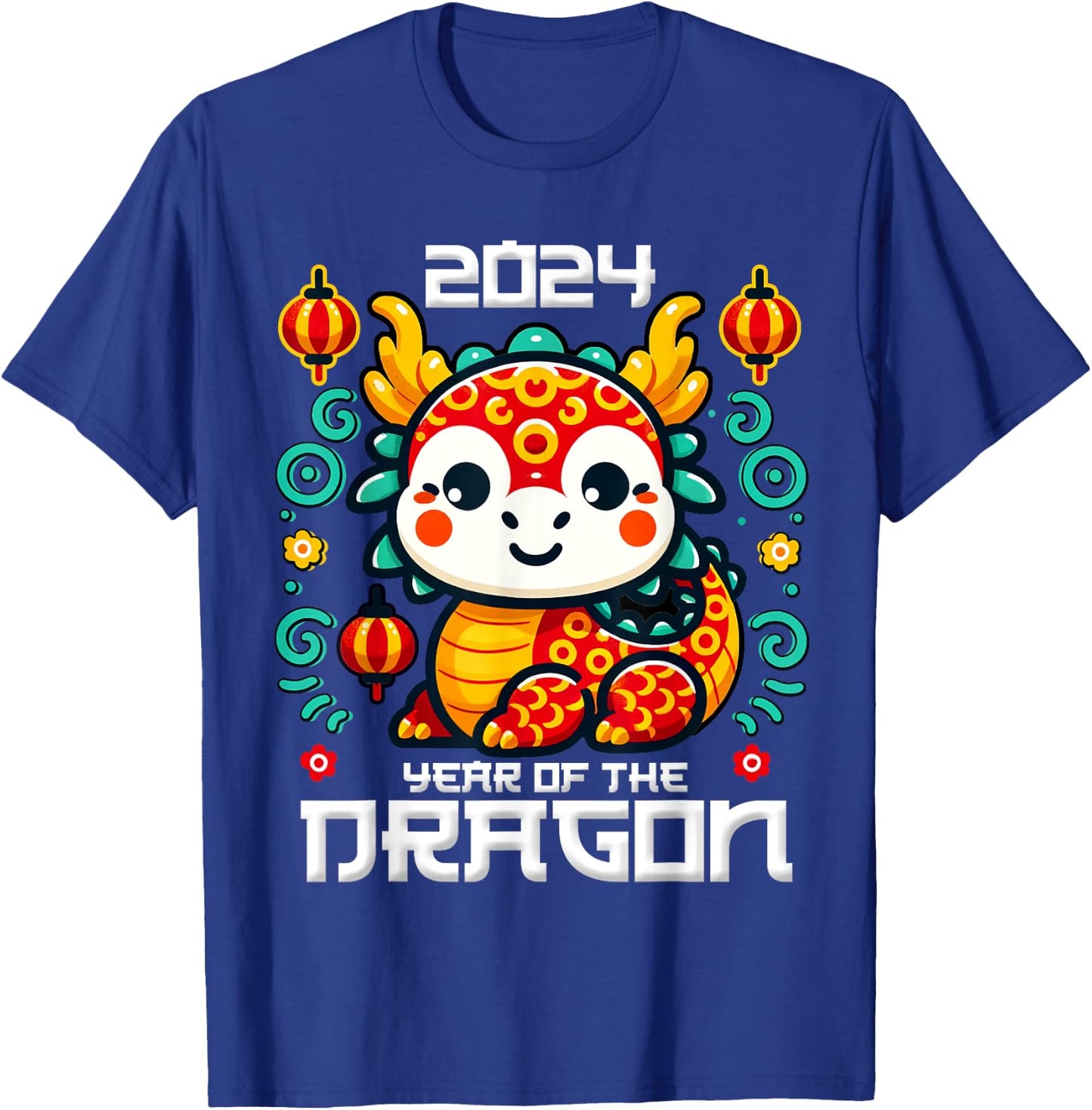 Chinese New Year 2024 Shirt Kids Year of The Dragon 2024 T-Shirt - T-Shirt | Royal