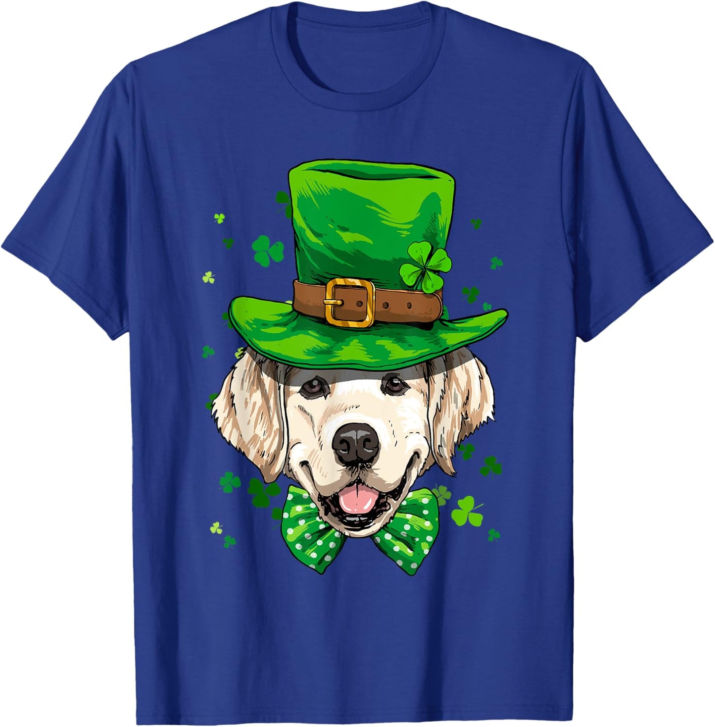 Golden Retriever Leprechaun St Patricks Day Dog Men T-Shirt - T-Shirt | Royal