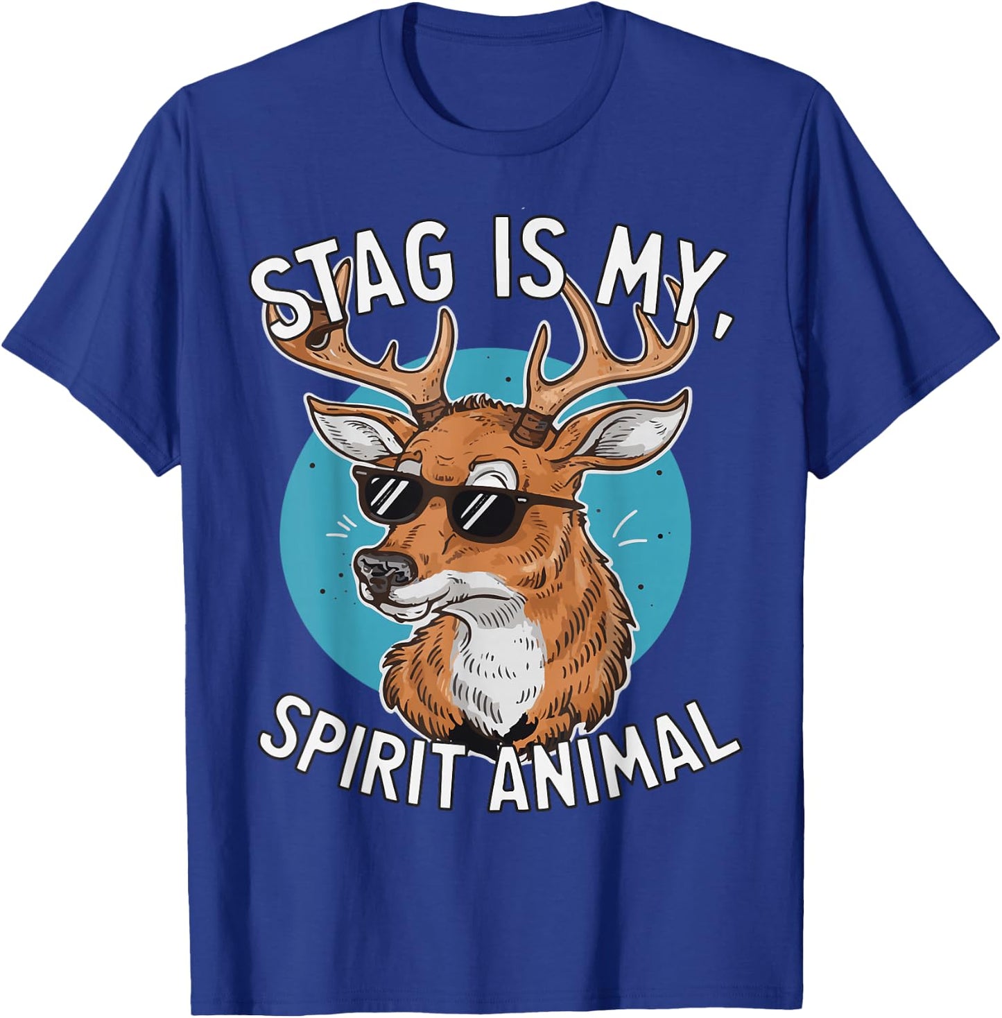 Stag Deer Lover Funny Stag Totem Spirit Animal T-Shirt - T-Shirt | Royal