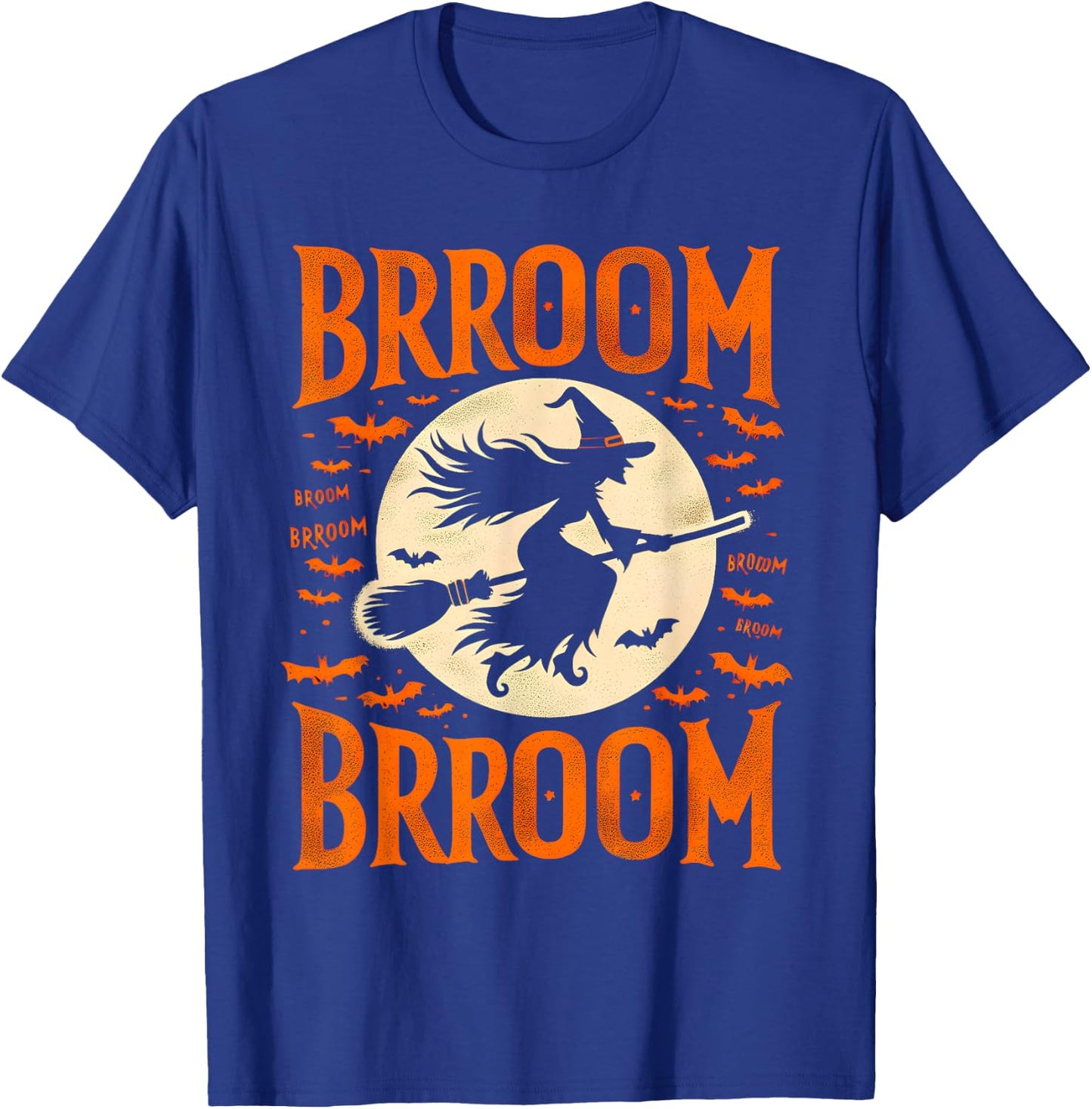Halloween Brooms Spooky Witch T-Shirt - T-Shirt | Royal