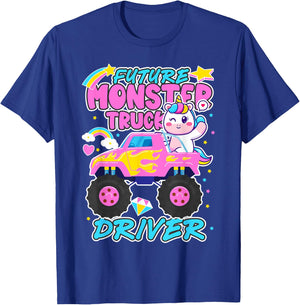 Future Monster Trucks Driver Funny Monster Trucking Lovers T-Shirt - T-Shirt | Royal