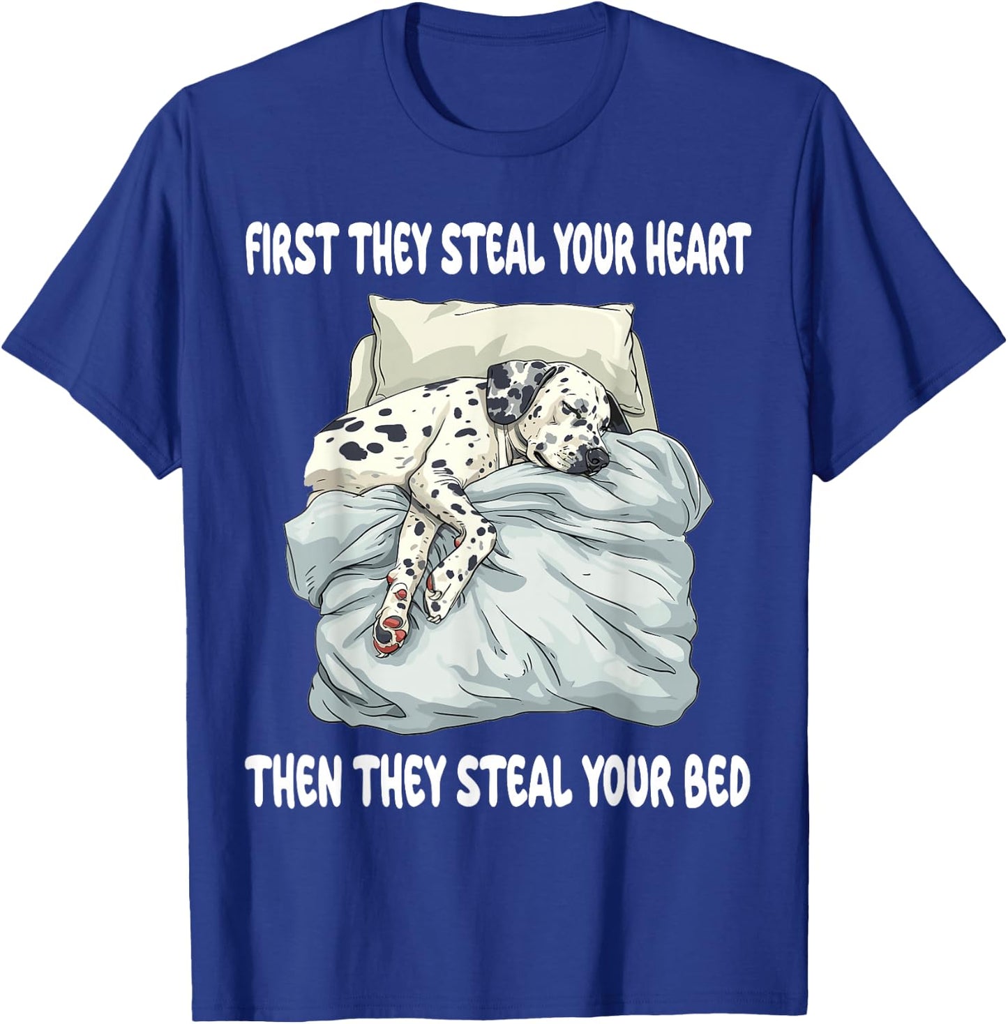 Dalmatian Sleeping Pajamas Nightgown T-Shirt - T-Shirt | Royal