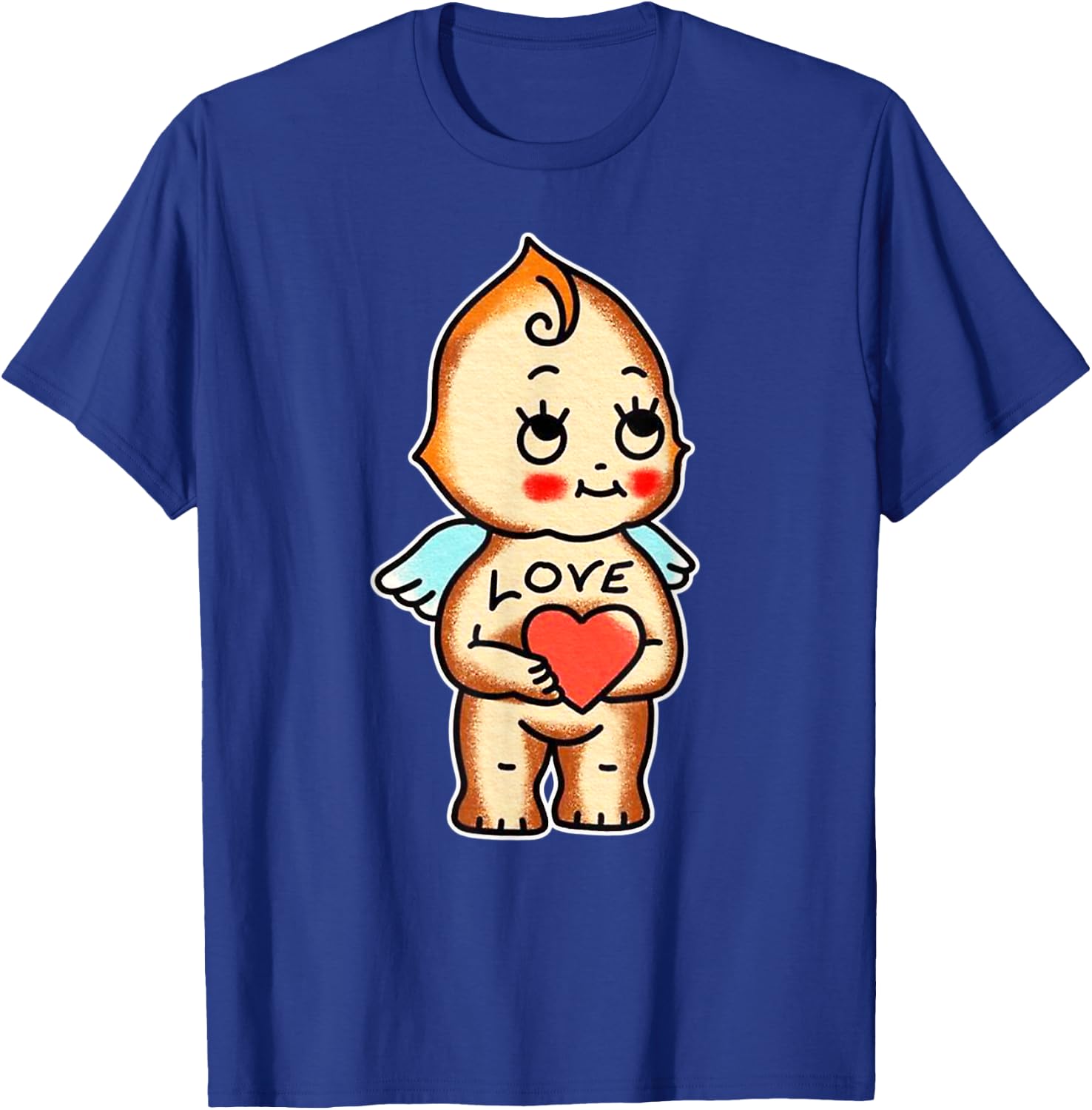 Urban Empyre Kewpie Baby Angel Cherub Cupid Love Traditional Tattoo Flash , Small T-Shirt - T-Shirt | Royal