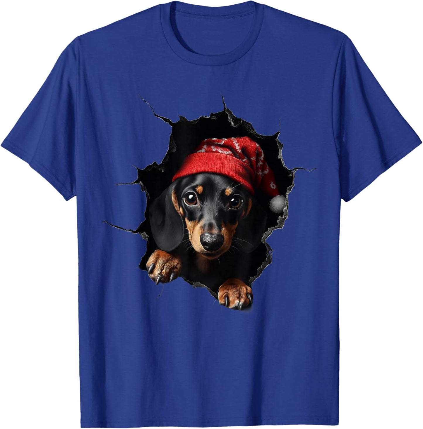 Funny Christmas Dog Lover Dog Owner Xmas Dachshund Dogs T-Shirt - T-Shirt | Royal