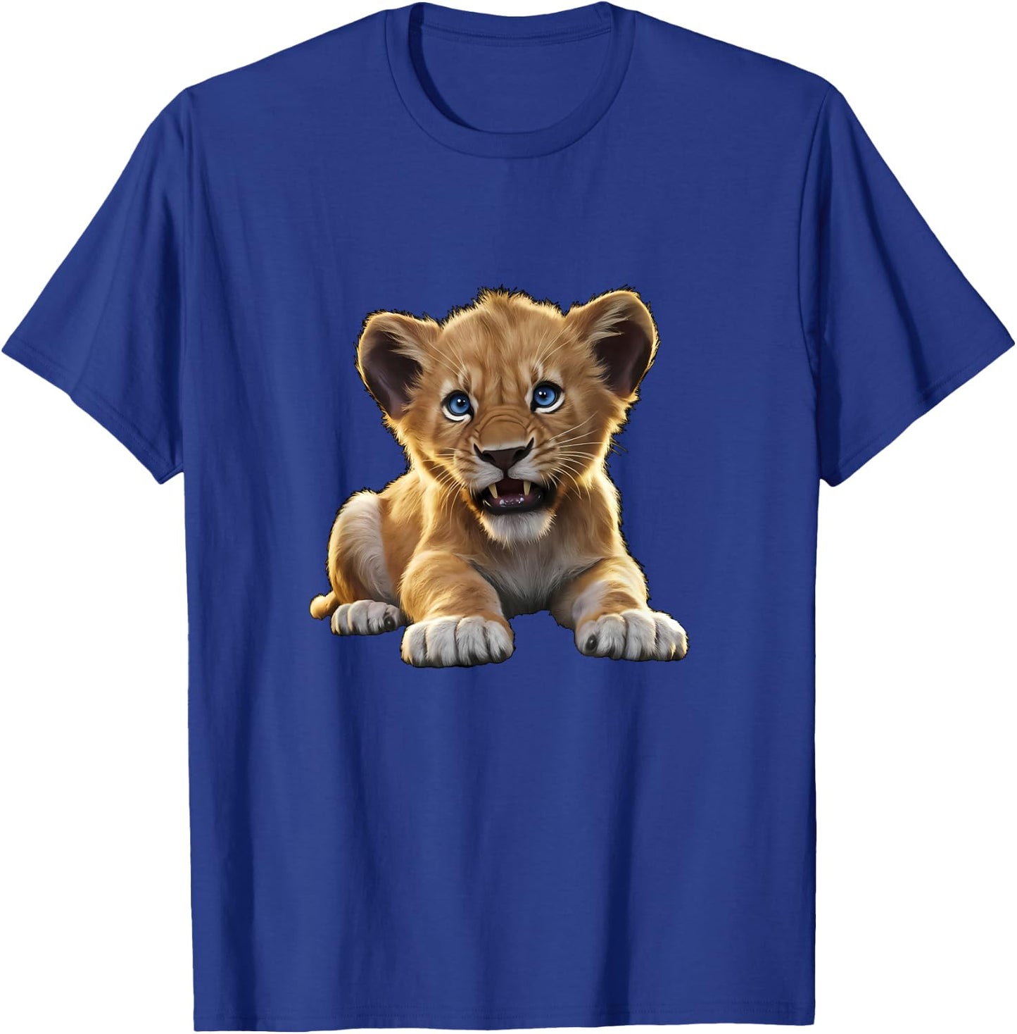 Lion Cub Angry Lion Lovers Lion Shirt Boys Girls Male Lions T-Shirt - T-Shirt | Royal