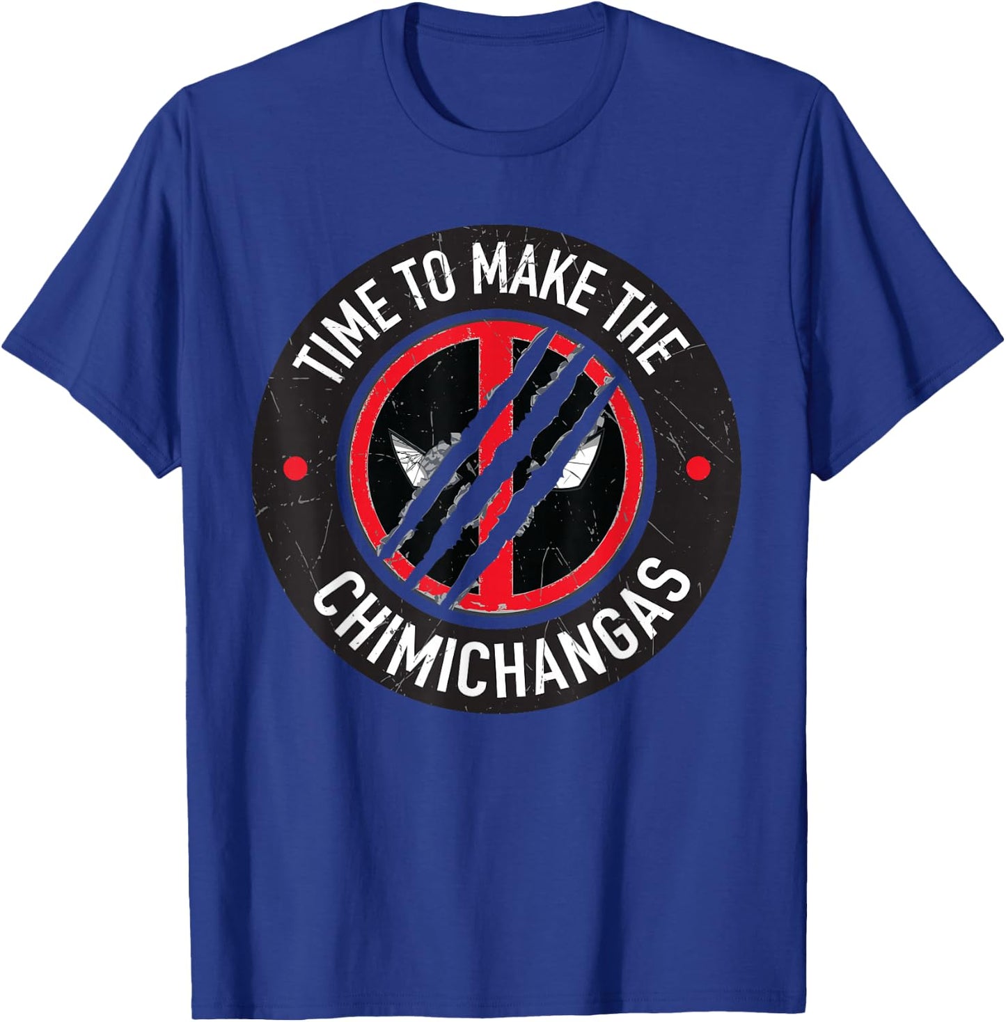 Marvel Studios Deadpool & Wolverine Chimichangas Claw Slash T-Shirt - T-Shirt | Royal