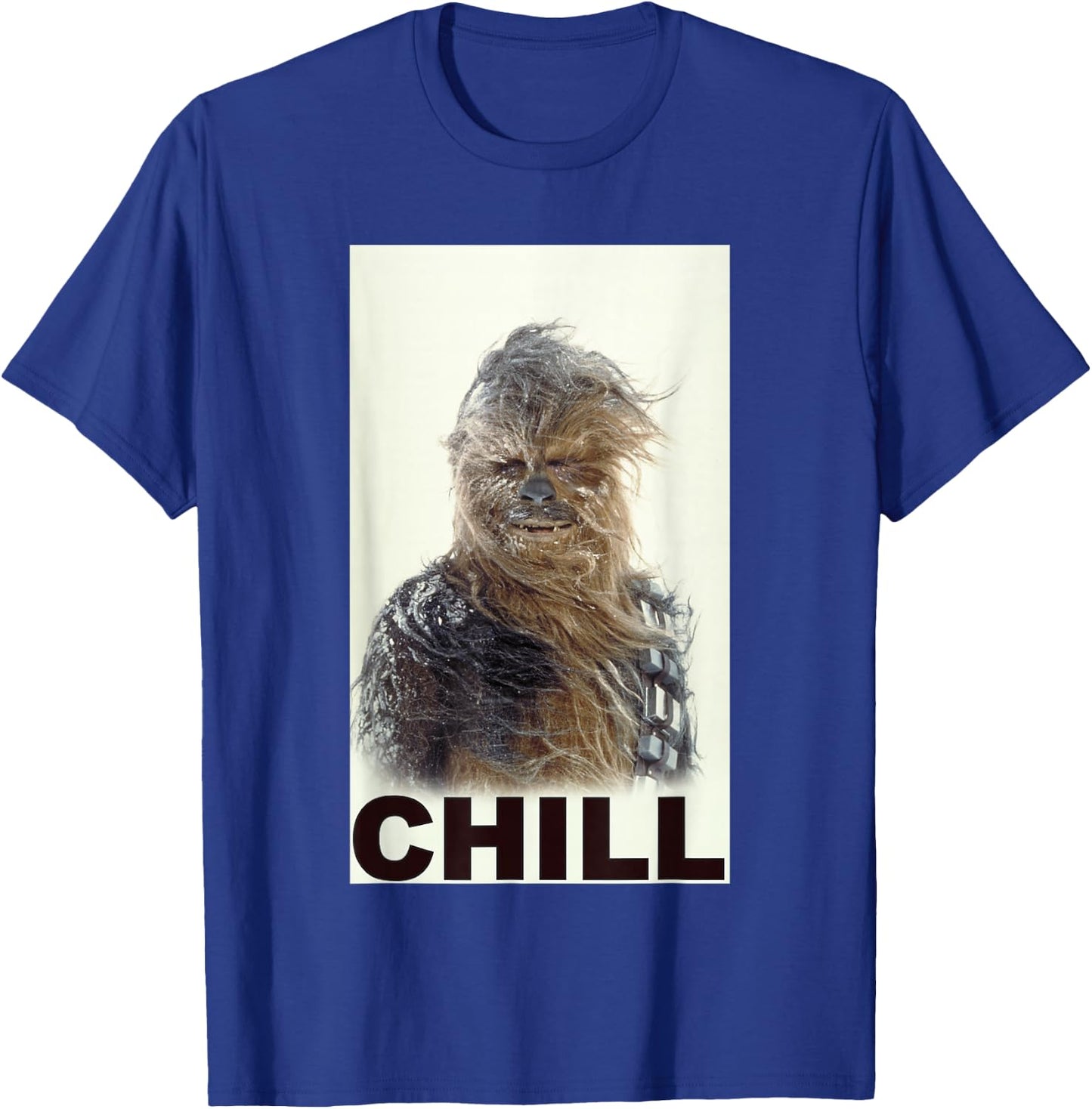 Star Wars Classic Chewbacca Chill Windswept Movie Panel T-Shirt - T-Shirt | Royal