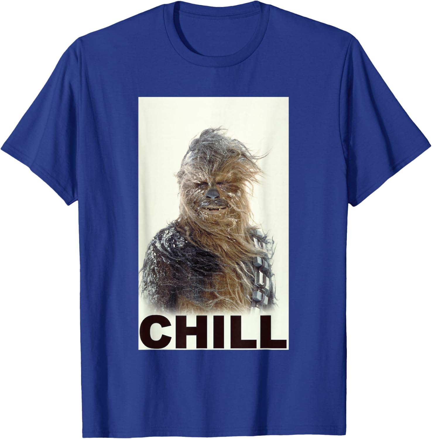 Star Wars Classic Chewbacca Chill Windswept Movie Panel T-Shirt - T-Shirt | Royal