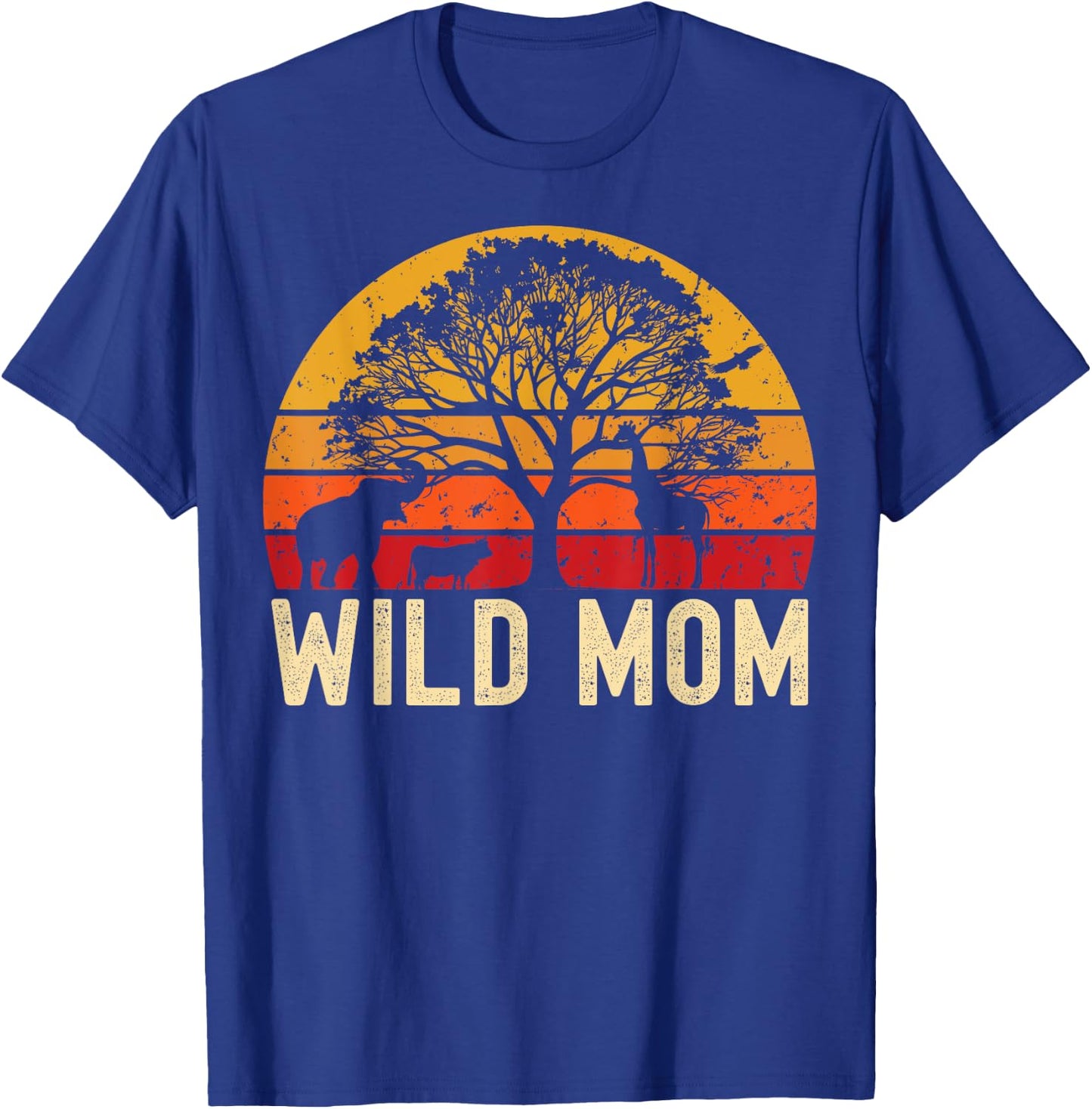 Wild Mom Zoo Born Wild Birthday Safari Jungle Wild Mother T-Shirt - T-Shirt | Royal