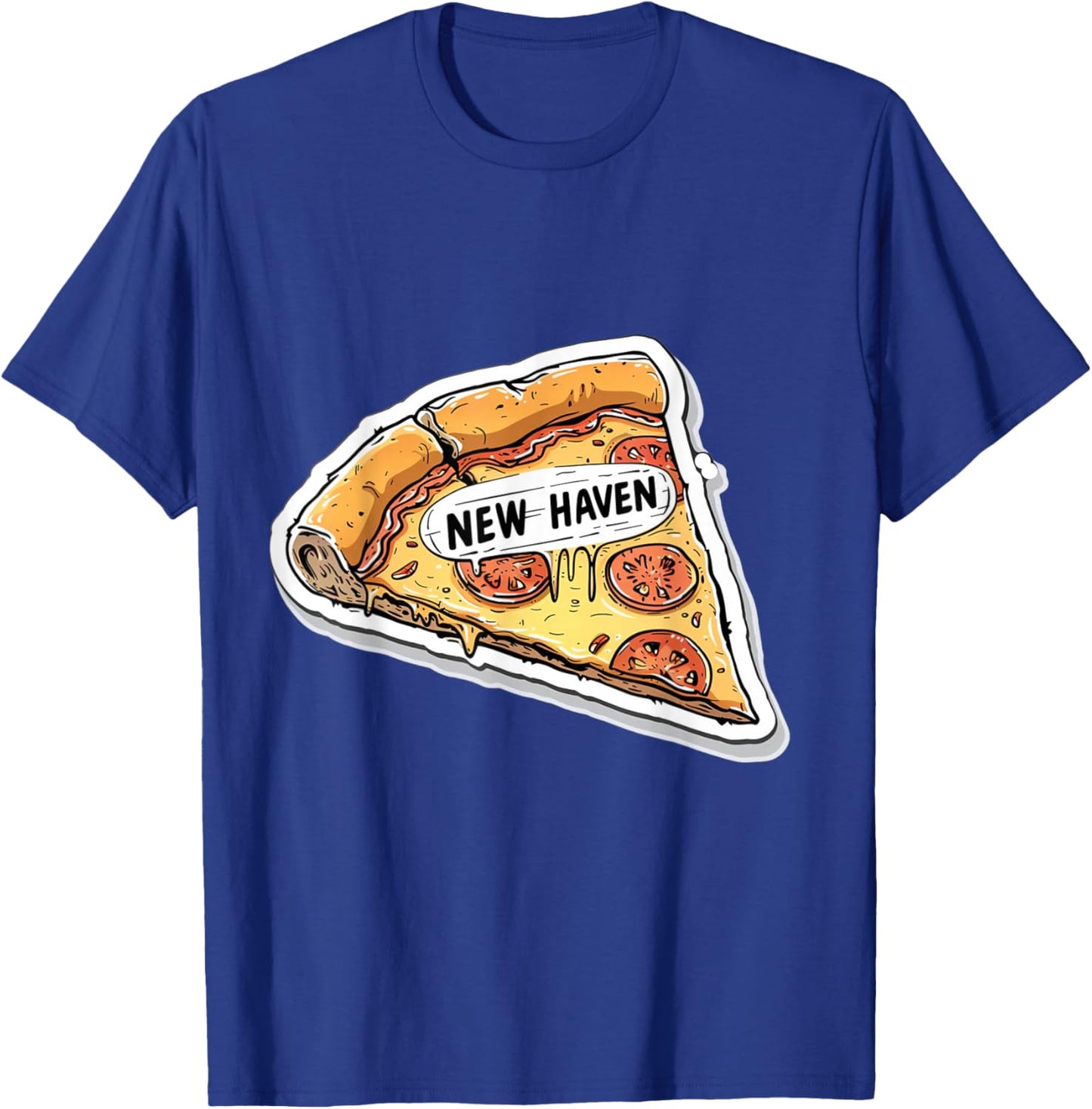 New Haven Style Pizza Connecticut Apizza Foodie Culture T-Shirt - T-Shirt | Royal