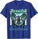 Beautiful World Retro Green Glow 1s Matching Women T-Shirt - T-Shirt | Royal