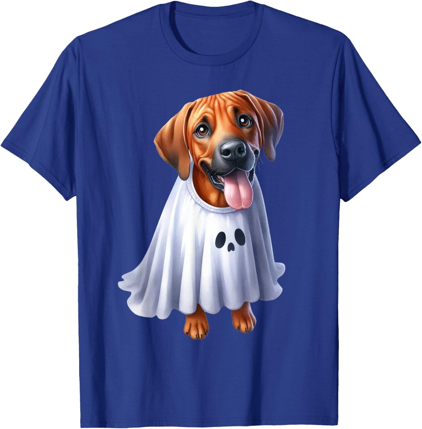 Funny Ghost Rhodesian Ridgeback Dog Lover Halloween Costume T-Shirt - T-Shirt | Royal