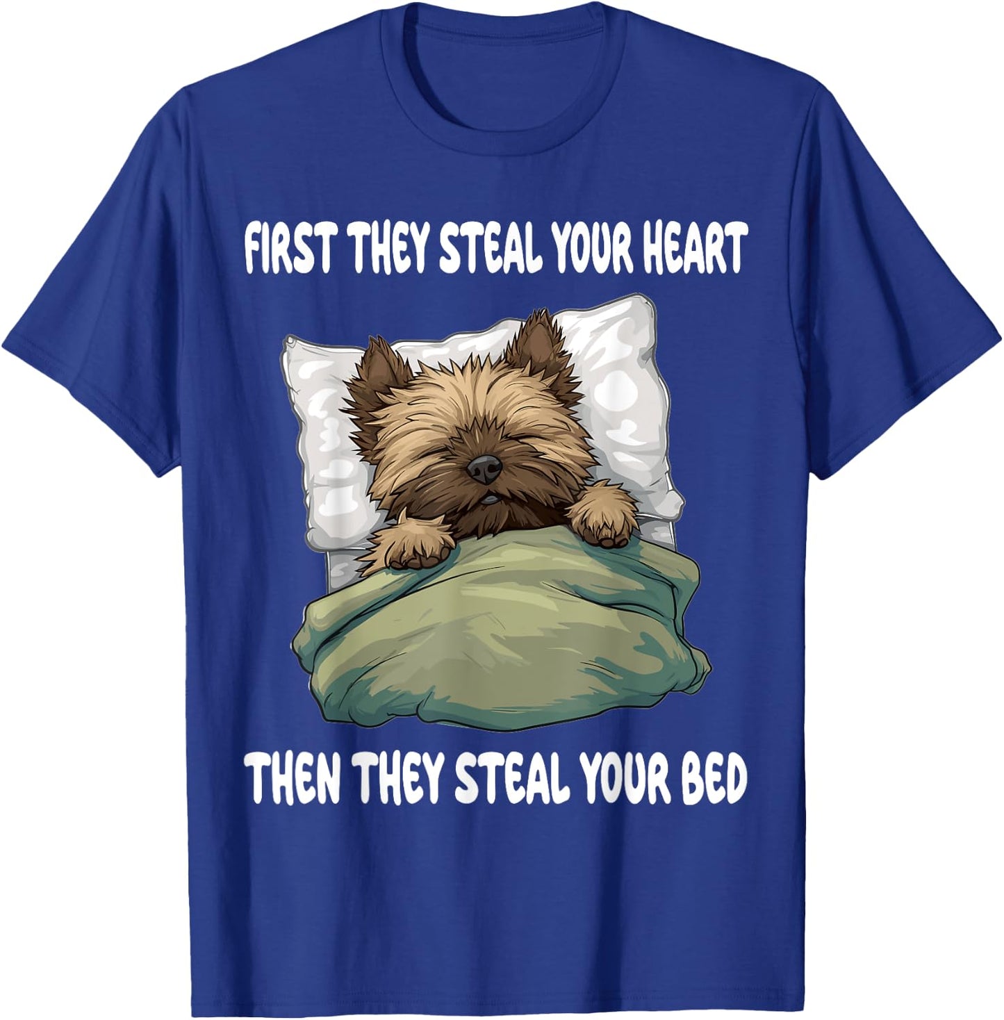 Cairn Terrier Sleeping Pajamas Nightgown T-Shirt - T-Shirt | Royal