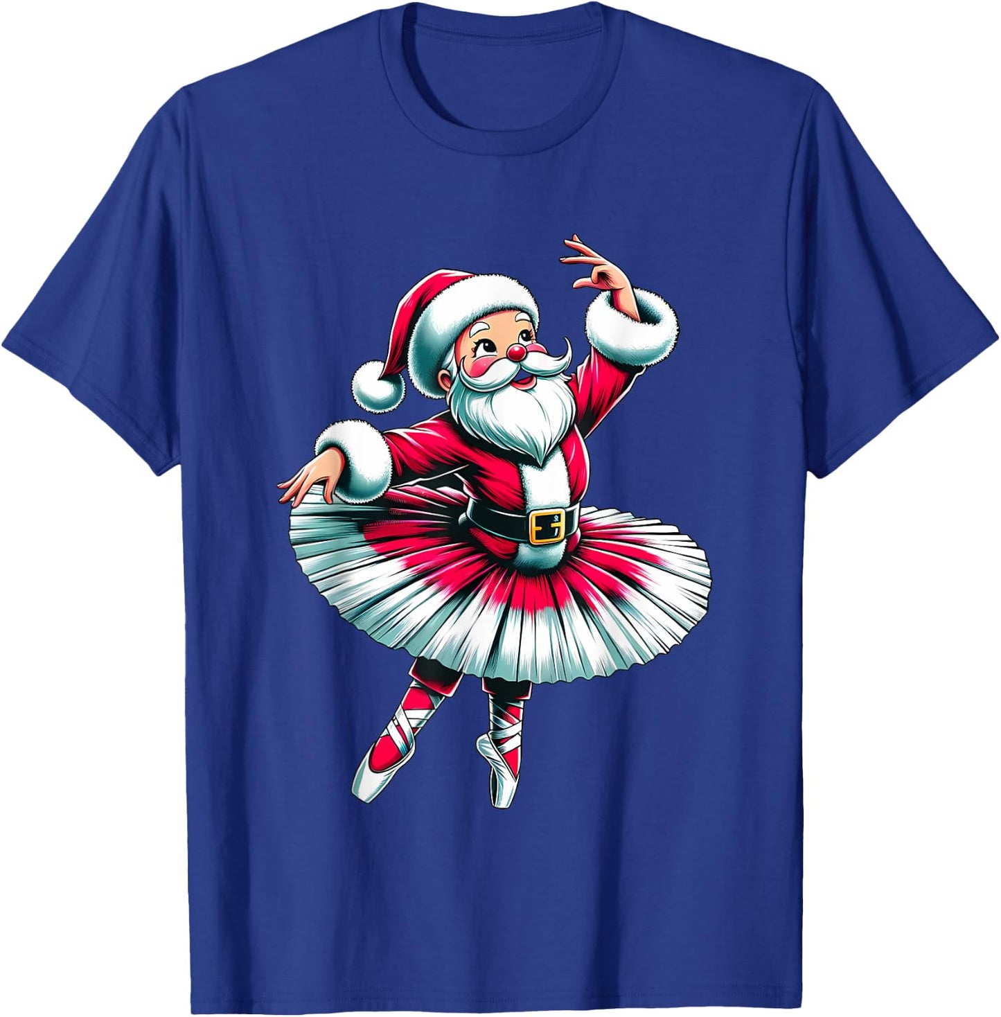 Ballerina Santa Claus Dancing T-Shirt - T-Shirt | Royal