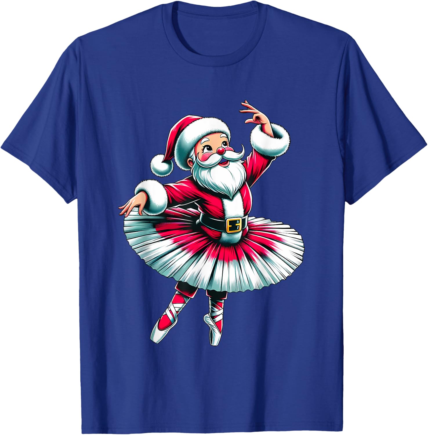 Ballerina Santa Claus Dancing T-Shirt - T-Shirt | Royal