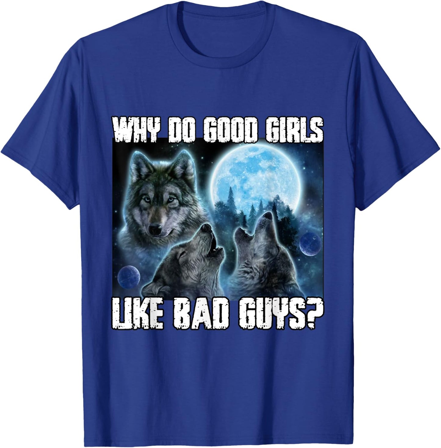 Human By Chance Alpha By Choice Funny Werewolf Wolf Meme T-Shirt - T-Shirt | Royal